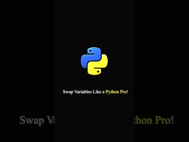 In Python, you can swap variables in just one line! #python #coding #programming