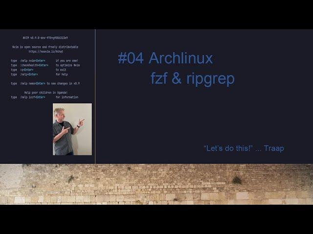 Archlinux - fzf and ripgrep