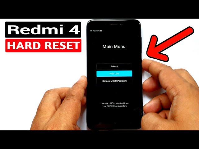 Xiaomi Redmi 4 Hard Reset |Pattern Unlock |Factory Reset Easy Trick With Keys