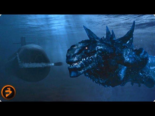 Godzilla vs. Submarines | GODZILLA | Matthew Broderick, Jean Reno