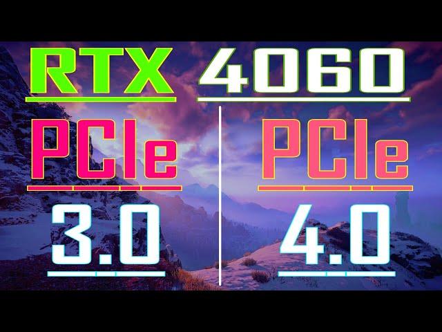 PCIe 3.0 vs PCIe 4.0 || RTX 4060 @ 8GB // PC GAMES BENCHMARK TEST ||