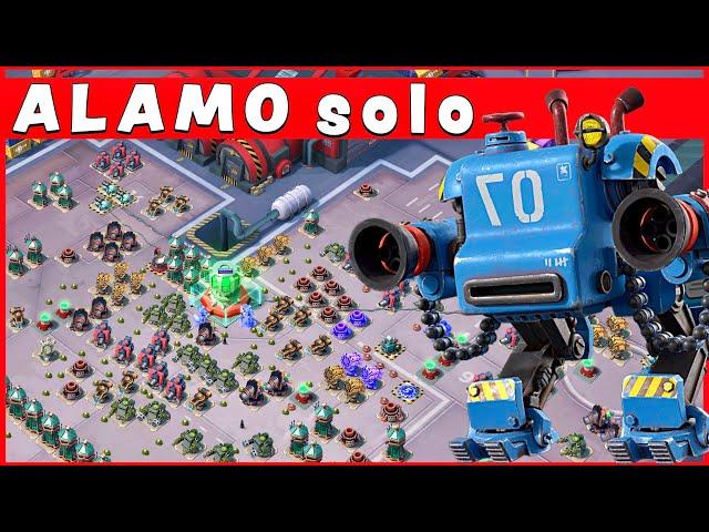 MECHS on a ALAMO SOLO  operation FORLORN HOPE - BOOM BEACH gameplay/attack strategy/tips