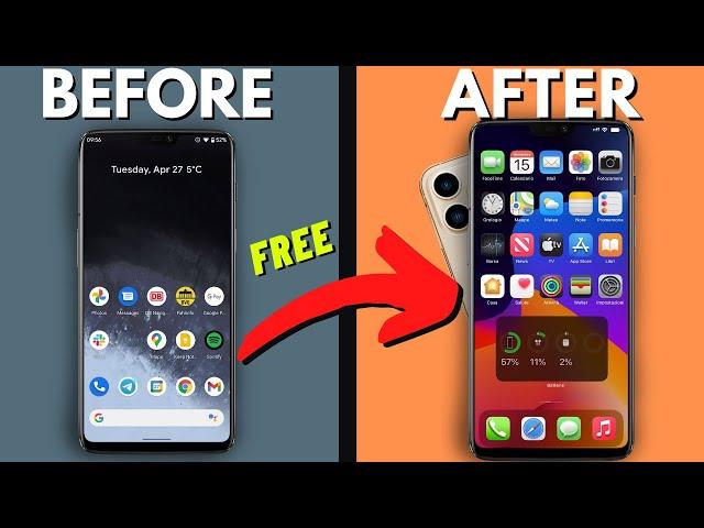 How to Turn Android into an iPhone 15 COMPLETELY! (no root)