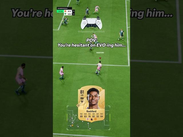 RASHFORD is crazy even without the EVOLUTION!? #fifa #fc25 #easports