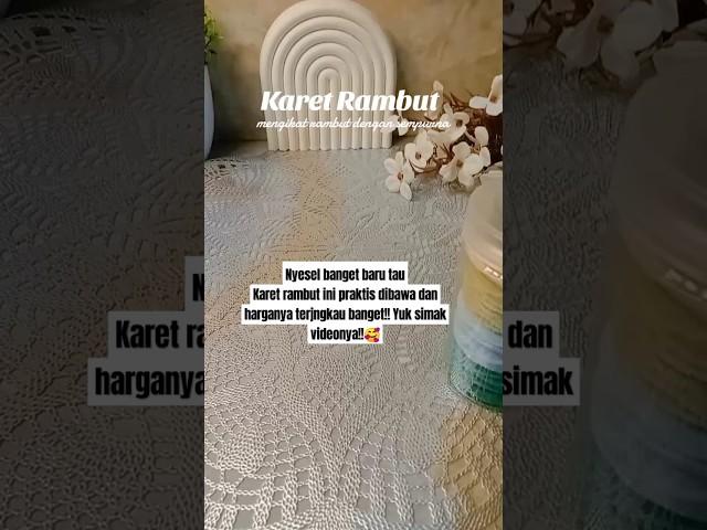 Tali rambut murah||tali rambut isi banyak||Nyesel Baru Tahu! ini Rahasia Bikin Rambut Rapi Seharian!