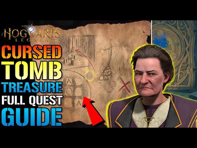 Hogwarts Legacy: Cursed Tomb Treasure! Full Quest GUIDE & Mysterious Map Fragment Puzzle Solution