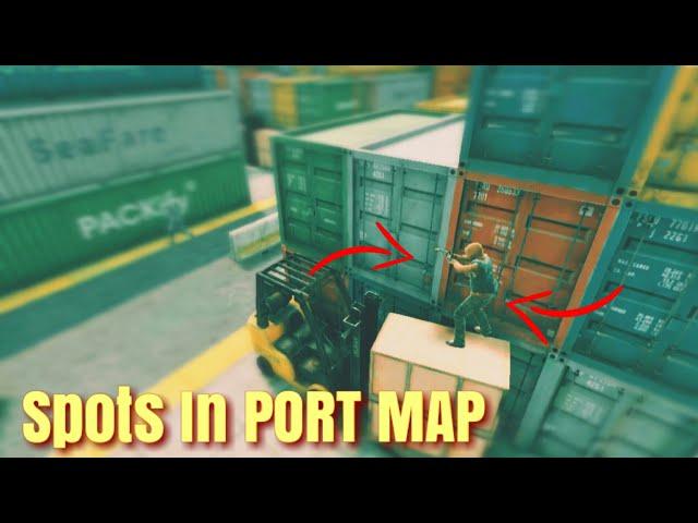 Critical Ops - Spots in New Map PORT || Glitches, Tricks and Spots In PORT