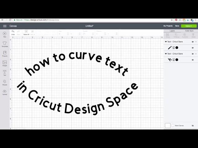 How To Curve Text in Cricut Design Space