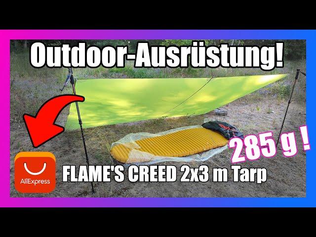 FLAME'S CREED 2x3 Meter Ultralight-Tarp von AliExpress | Review