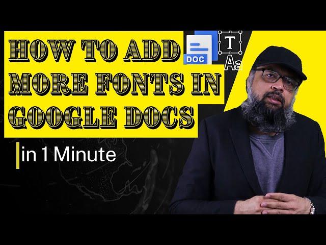 How to add more fonts in Google Docs