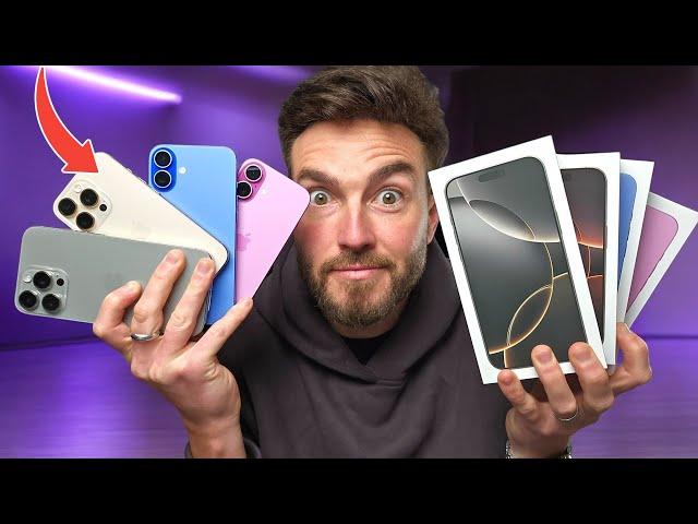 Unboxing EVERY new iPhone 16! - (DON’T choose WRONG!)