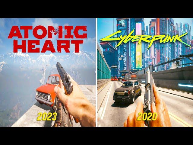 Atomic Heart vs Cyberpunk 2077: Physics Comparison and Details