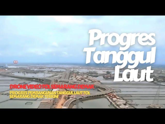 PROGRES PEMBANGUNAN TANGGUL LAUT TOL SEMARANG DEMAK