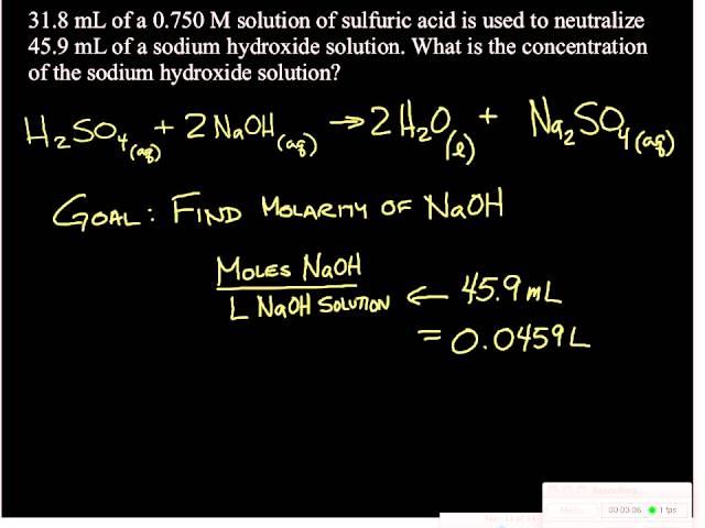 Acid-base titration problem 1