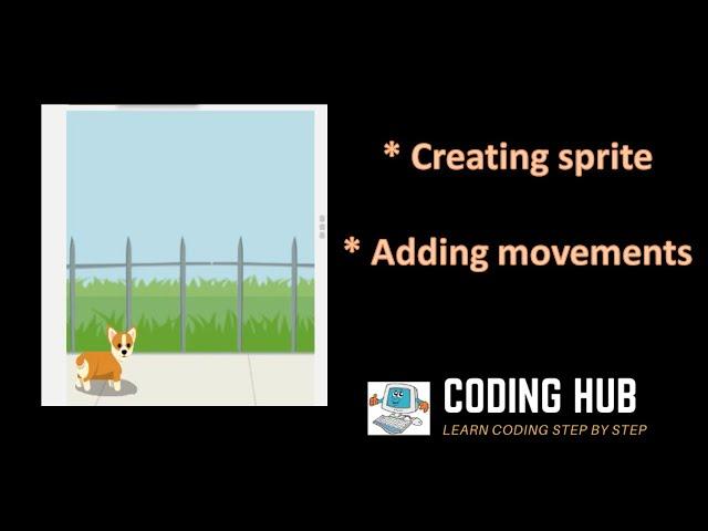 How to create a sprite and add behavior in sprite lab