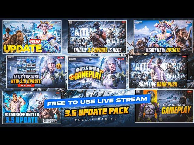 Free To Use Bgmi/Pubg 3.5 Update Thumbnail Pack | 3.4 update Live Stream Thumbnail | Frexxi Gaming