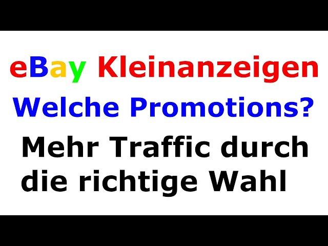 eBay Kleinanzeigen Hervorheben Erfahrungen | Wann sollte ich welche Promotion nutzen? Mehr Traffic