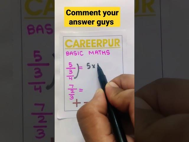 Prachtice maths with Careerpur #viral #trending #shorts