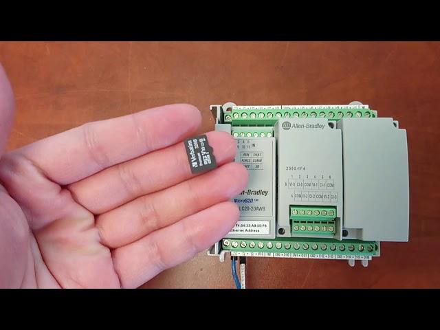 Micro820PLC Ethernet Communication IP Address Setup/MicroSD