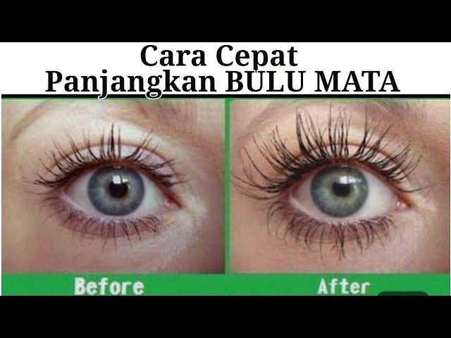 Cara MEMANJANGKAN BULU MATA dengan alami & MELEBATKAN BULU MATA secara Alami  !!!