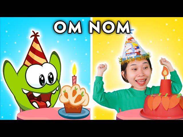 SUPER OM NOM - Happy Birthday to Om Nom! | OM NOM ZERO BUDGET | Woa Parody