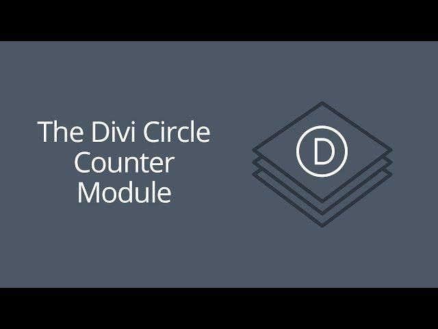 The Divi Circle Counter Module