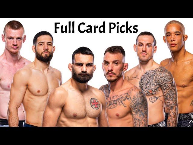 My Full Card Predictions & Breakdown For UFC Paris Moicano vs Saint Denis