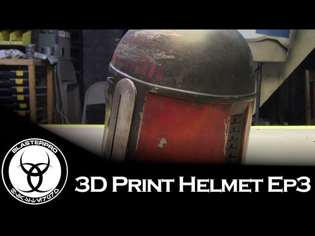 BlasterPro's 3D Printed Mandalorian Helmet Build Ep 3: Masking, Layered Paintjob, and Weathering