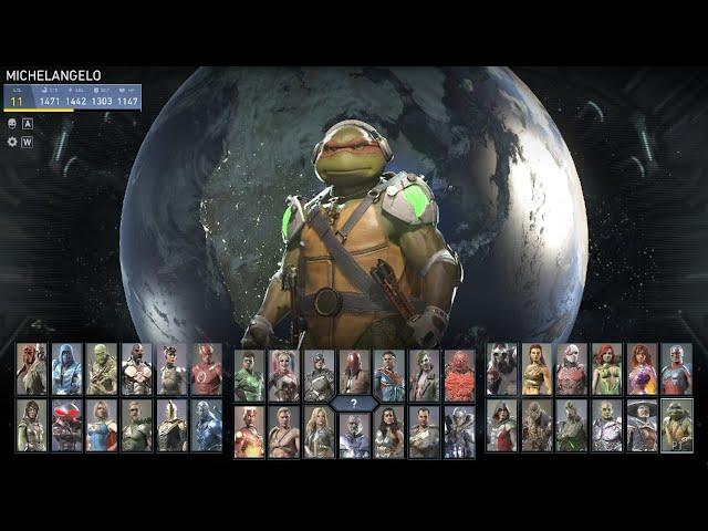 [Injustice 2] Gameplay - Battle Simulator / Michelangelo (TMNT)