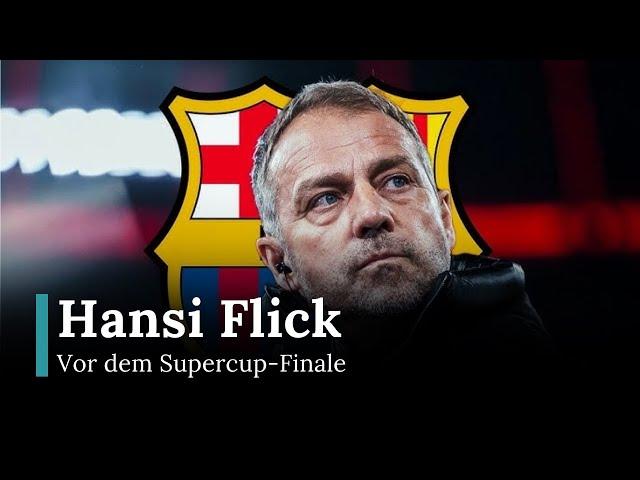 Hansi Flick vor dem Supercup-Finale | Barcelona vs Real Madrid  | Nachrichten Heute | RND | AD1E