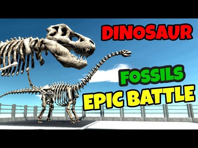 DINOSAUR SKELETONS VS UNITS IN ANIMAL REVOLT BATTLE SIMULATOR | DinoNerds