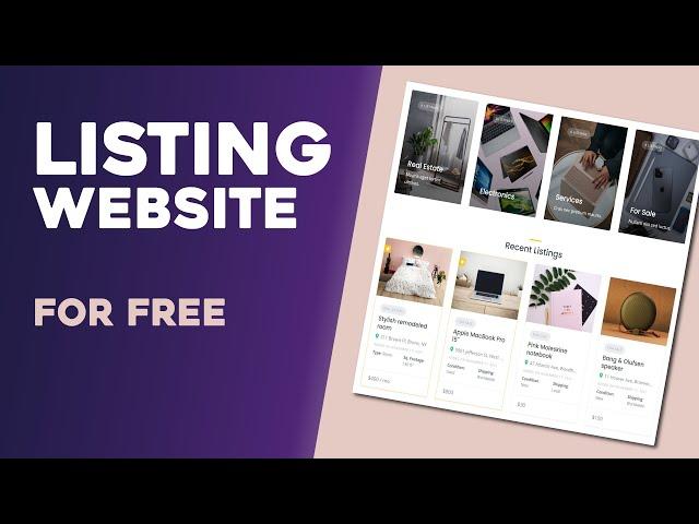 How to Make a Listing Directory and Classified Website with Wordpress FOR FREE 2022