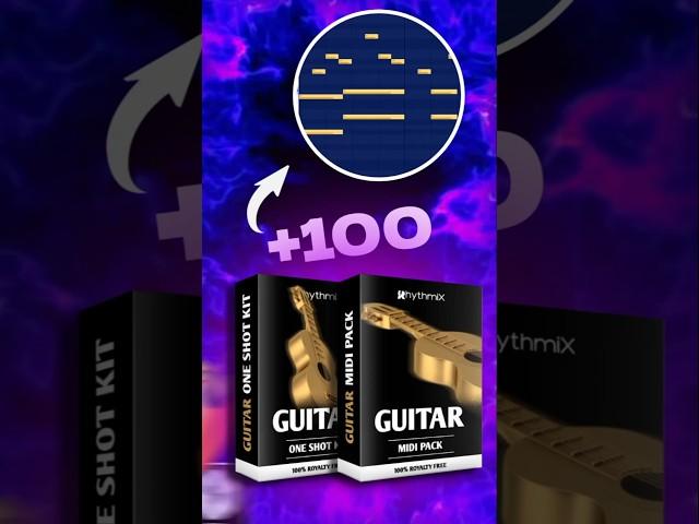 Guitar MIDI Pack x Guitar One Shot Kit x Guitar melody patterns