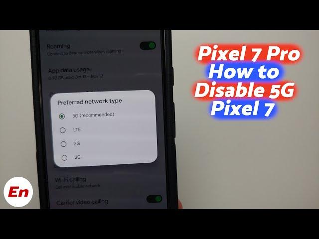 How To Turn OFF 5G | Google Pixel 7 Pro & Pixel 7 | How to Disable 5G