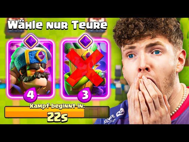 NUR TEURE KARTEN WÄHLEN, BIS ICH 10 SIEGE HABE... | Clash Royale Deutsch