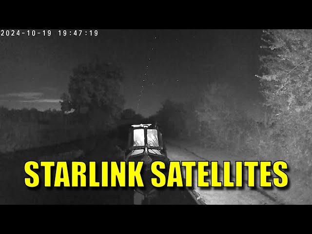 Starlink Satellite Train crossing the sky. 19th October 2024, UK. (watch to the end!)