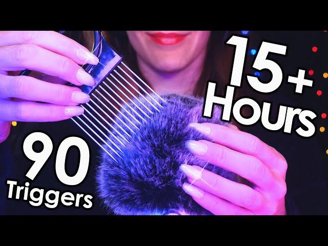 [ASMR] 90 Best Triggers for Sleep & Relax  15+ Hours - 4k (No Talking)