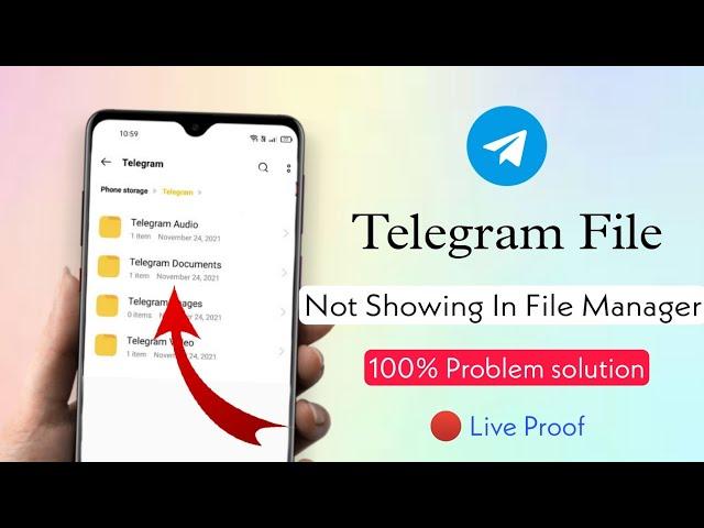 how to fix telegram files not showing Problem |Telegram File saving problem |Folder not showing file