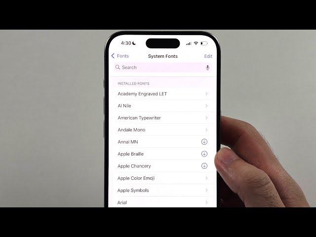 How To Change Font in iPhone iOS 18 (Font Style)