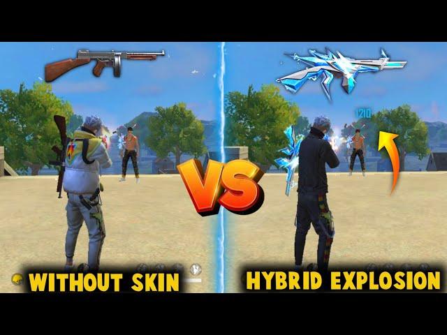 NEW HYBRID EXPLOSION THOMPSON DAMAGE ABILITY TEST | BEST THOMPSON SKIN - GARENA FREE FIRE