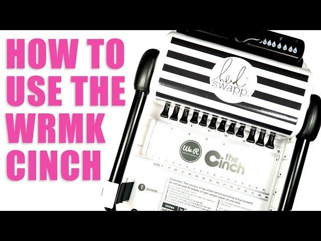 HOW TO // Use the WRMK Cinch Binding Machine