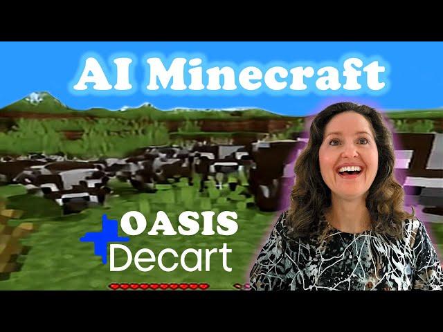 Mum Tries Out Oasis (2024) - AI Minecraft