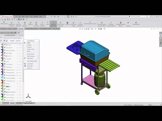 Tech Tips: Assign colors to the top level components of an assembly - SOLIDWORKS