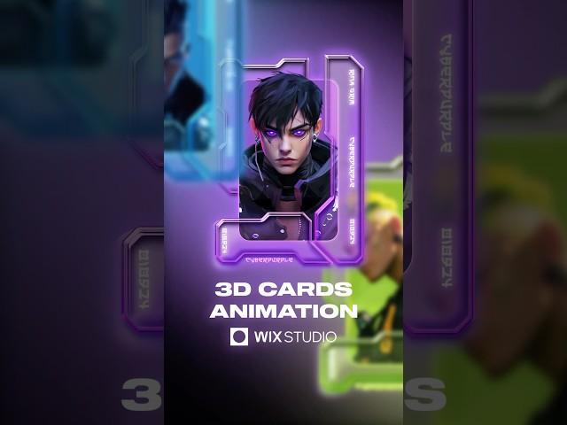 3D cards animation | Wix Studio