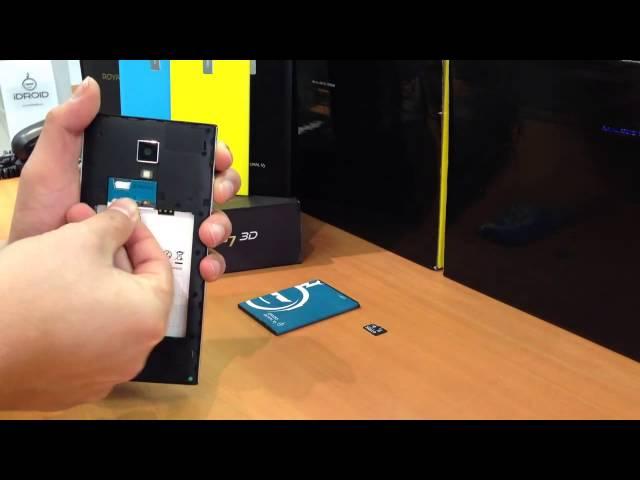 How to place SIM card & Micro SD card in iDroid Royal V7