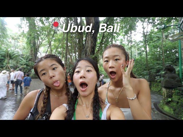 A DAY IN BALI (a monkey attacked my sister!!!)