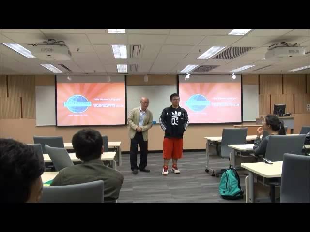 HKBU School of Business Toastmasters Club Meeting - Nov 19, 2014 - Workshop