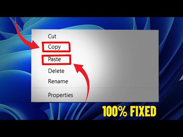 Fix Copy Paste Not Working in Windows 11 / 10 | How To Solve copy and paste (ctrl+c / ctrl+v) ️