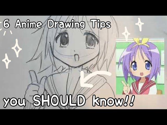 6 Anime Drawing Tips you SHOULD know | learn to draw anime | step by step | Beginner Friendly