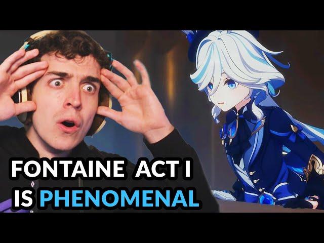 ABSOLUTELY PHENOMENAL! Fontaine Archon Quest Act 1 | Genshin Impact 4.0 FULL REACTION